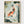 Koi Fish Wall Art poster in oak frame