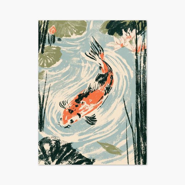 Koi Fish Wall Art art print
