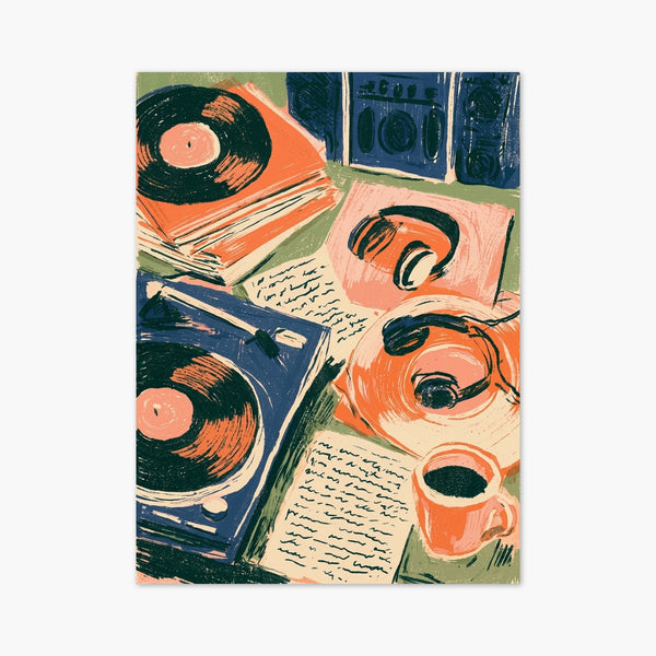 Retro Vinyl Poster art print