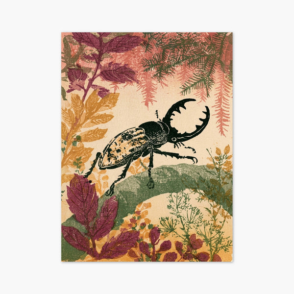 Stag Beetle Print art print