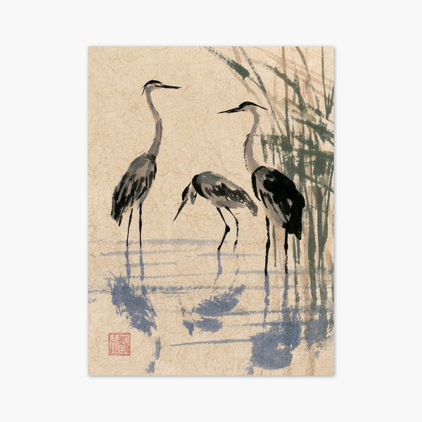 Heron Wall Art art print