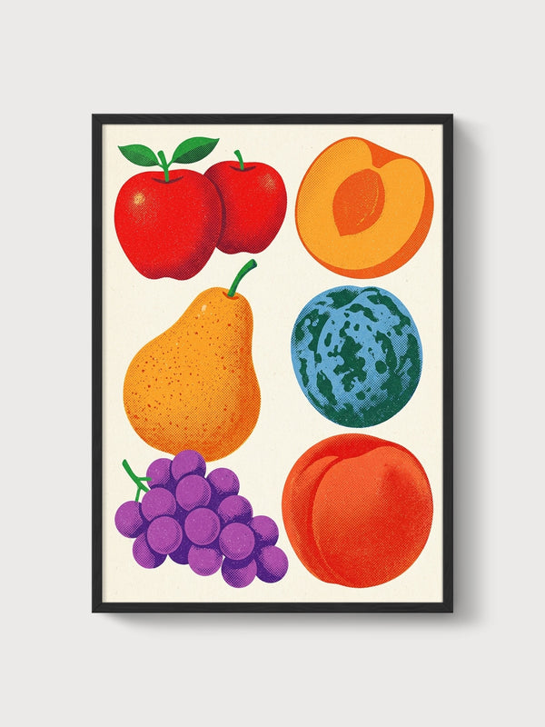 Fruit Poster poster in black frame