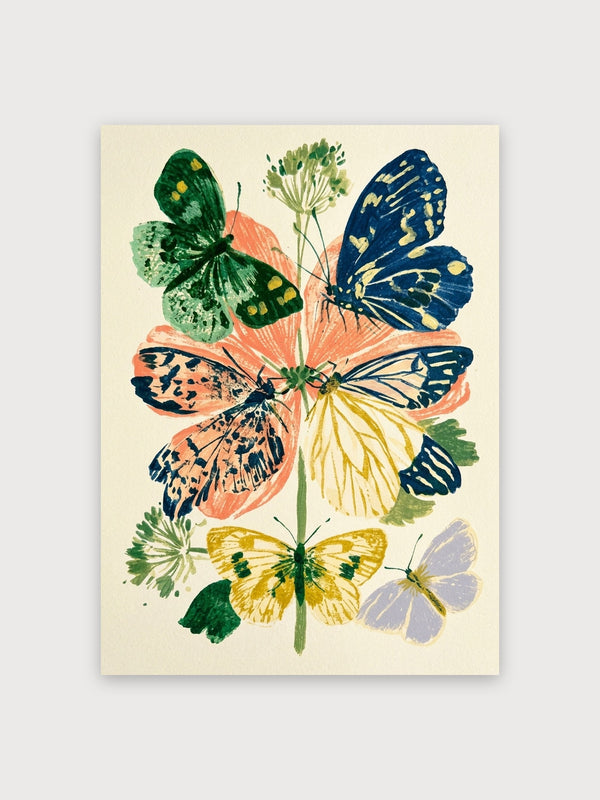 Vintage Butterflies Botanical Study - Digital Download