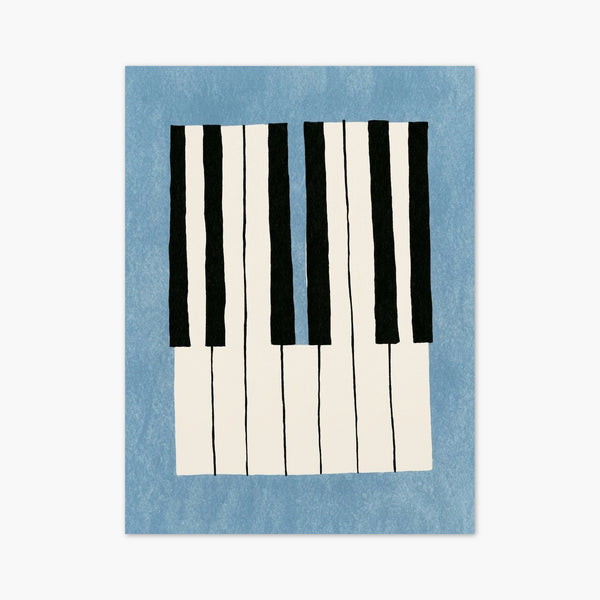 Piano Keys Bauhaus Print art print