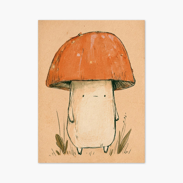Cute Mushroom Wall Art art print