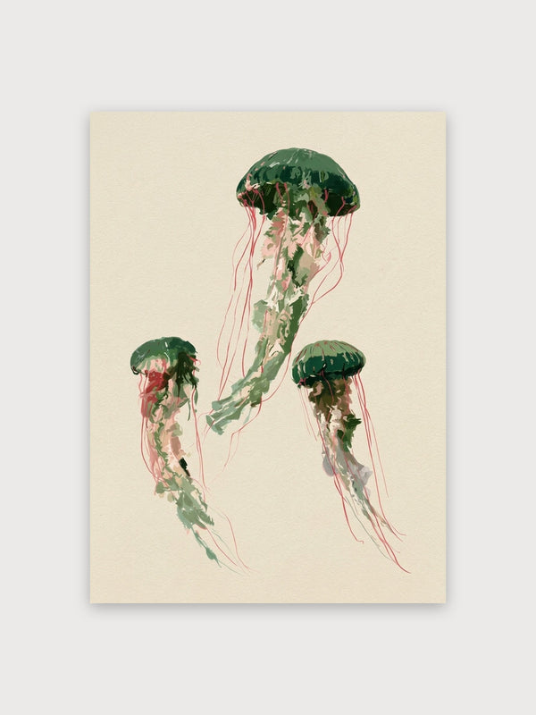 Watercolor Jellyfish Study - Digital Download