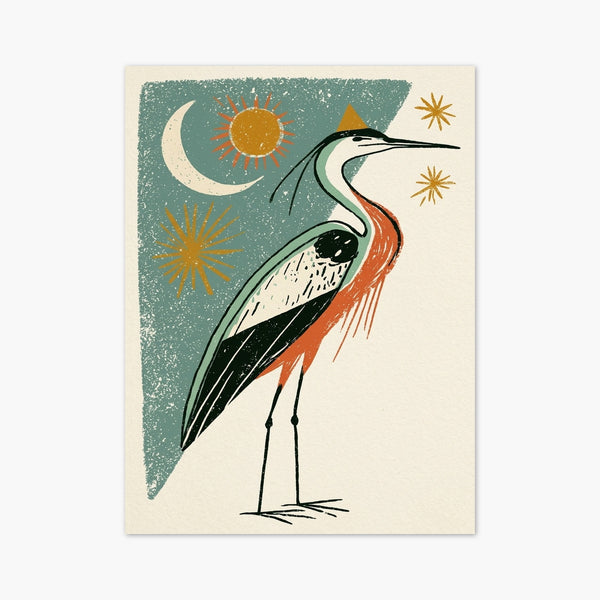 Blue Heron Wall Art art print
