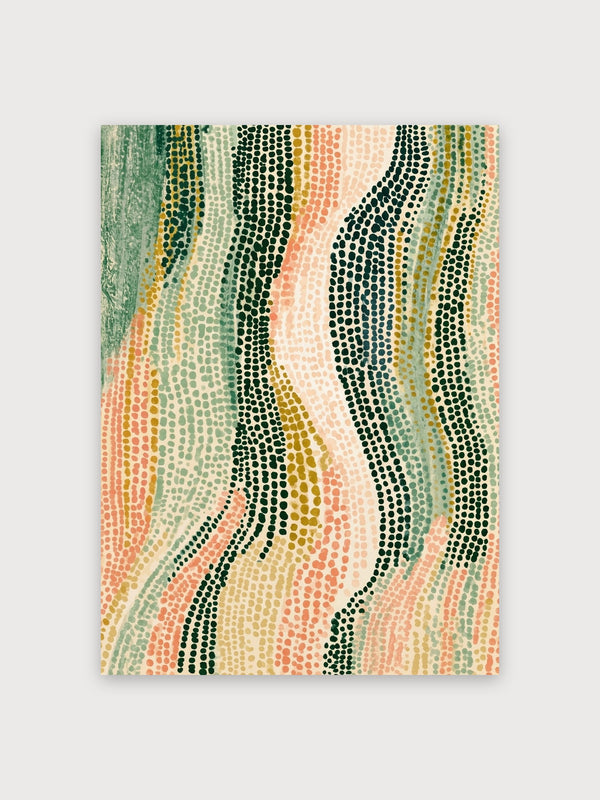 Abstract Dotted Wave Pattern - Digital Download