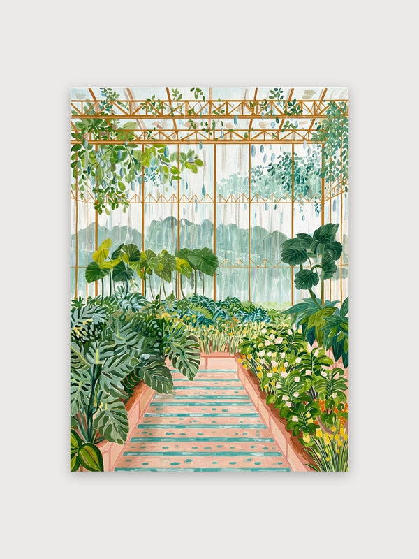Tropical Greenhouse Interior Garden - Digital Download