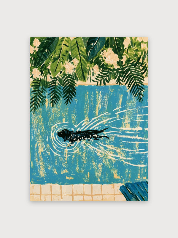 Vintage Tropical Water Fish Poster - Digital Download