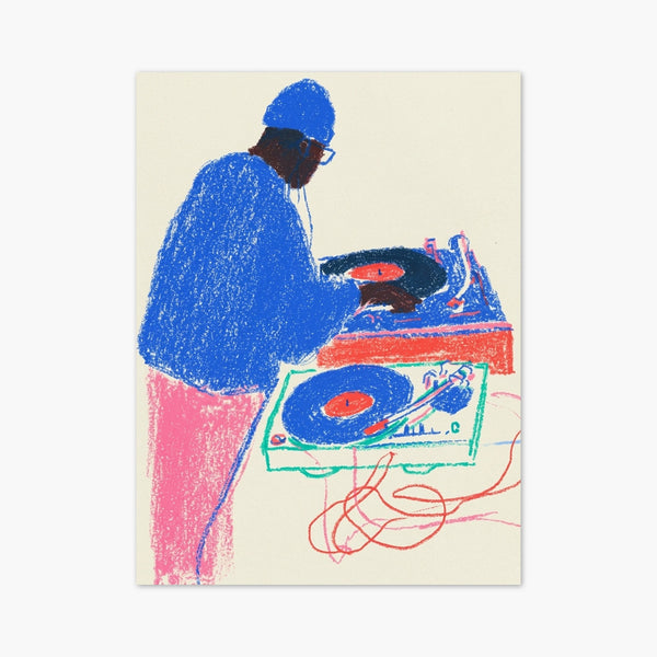 DJ Poster art print