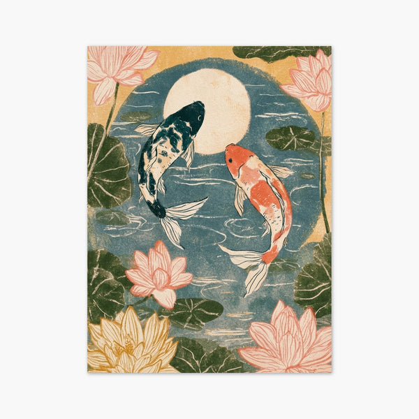 Koi Fish Wall Art art print