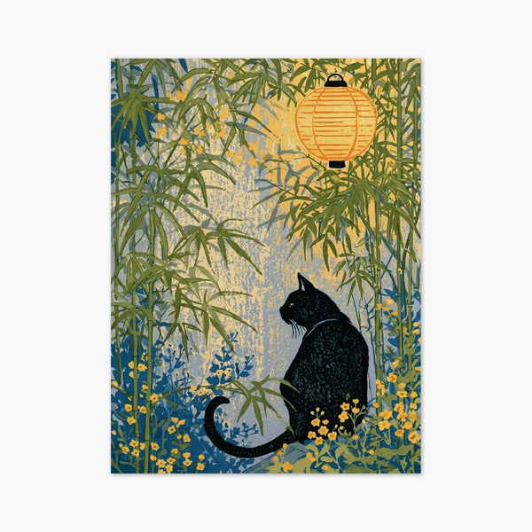 Black Cat Wall Art art print