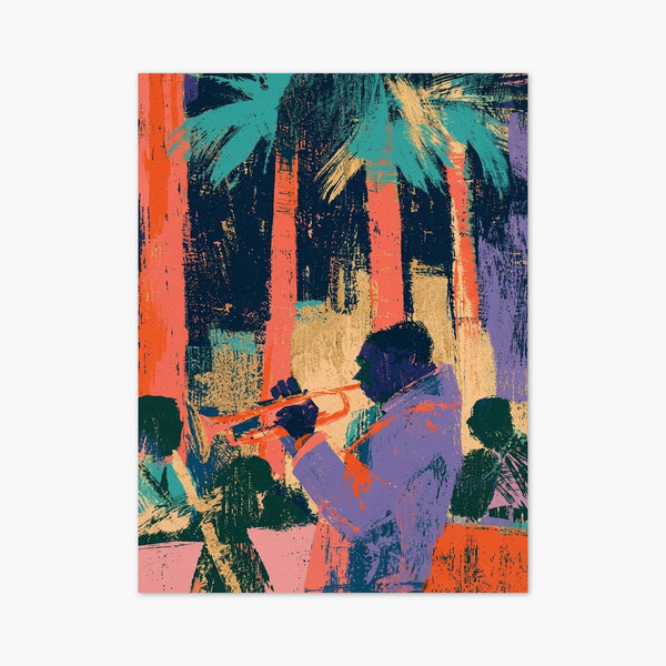 Jazz Musician Pop Art Print art print