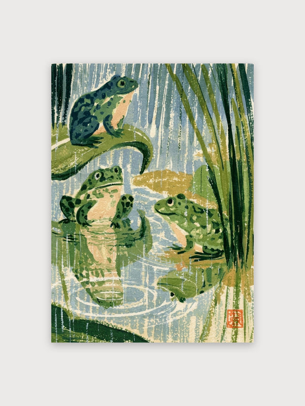 Japanese Frogs Reed Pond - Digital Download