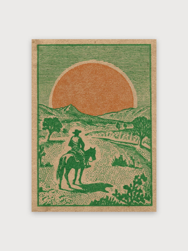 Vintage Western Desert Cowboy - Digital Download