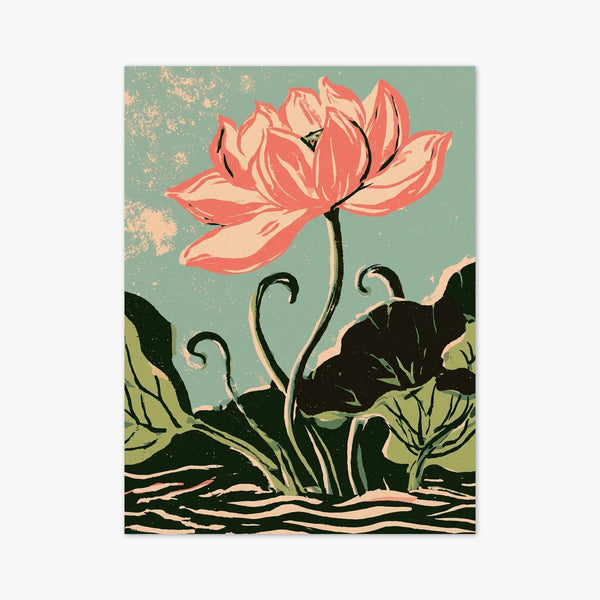 Lotus Flower Poster art print