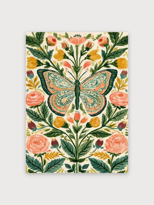 Art Nouveau Butterfly Botanical Garden - Digital Download