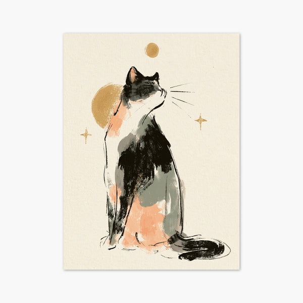 Calico Cat Wall Art art print