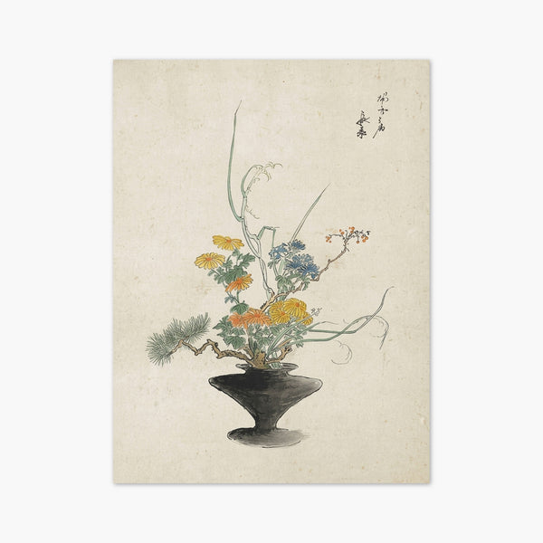 Ikebana Flower Arrangement Print art print