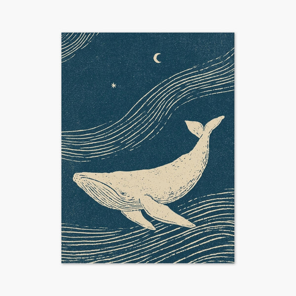 Whale Ocean Art Print art print