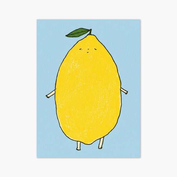 Cute Lemon Poster art print