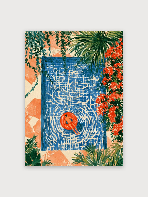Abstract Pool Garden Map - Digital Download
