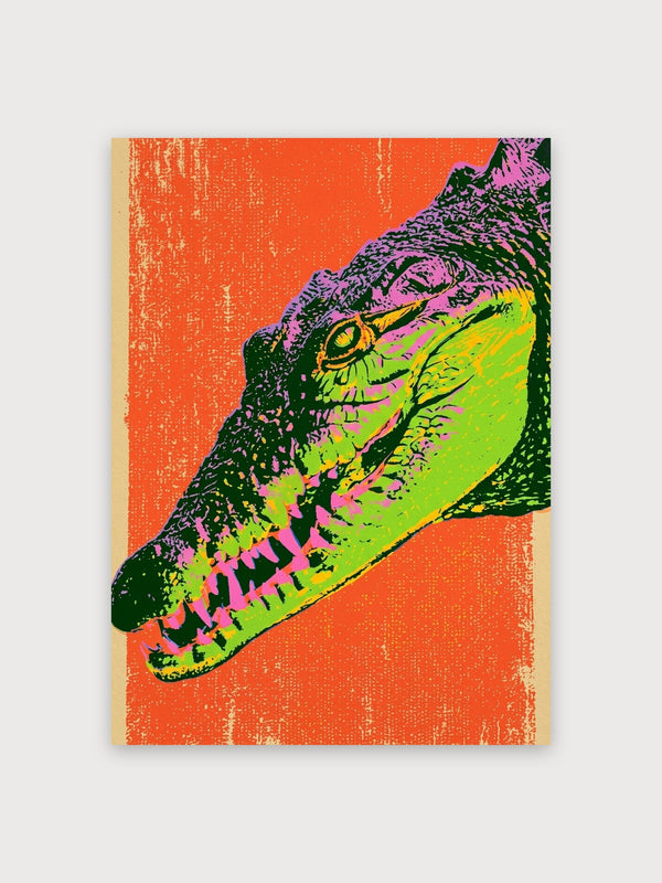 Pop Art Iguana Portrait - Digital Download