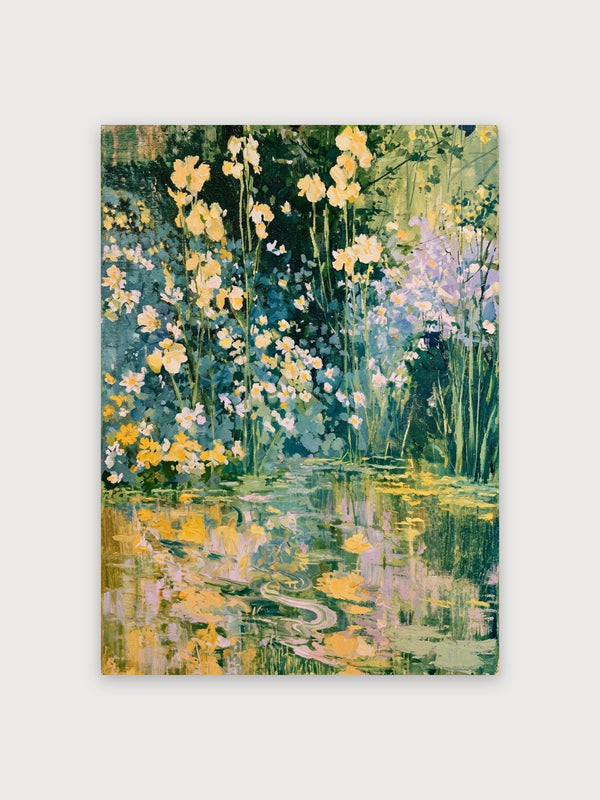 Impressionist Water Garden Flowers - Digital Download