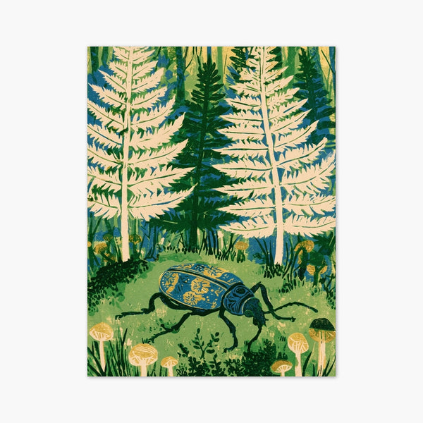 Beetle Forest Print art print