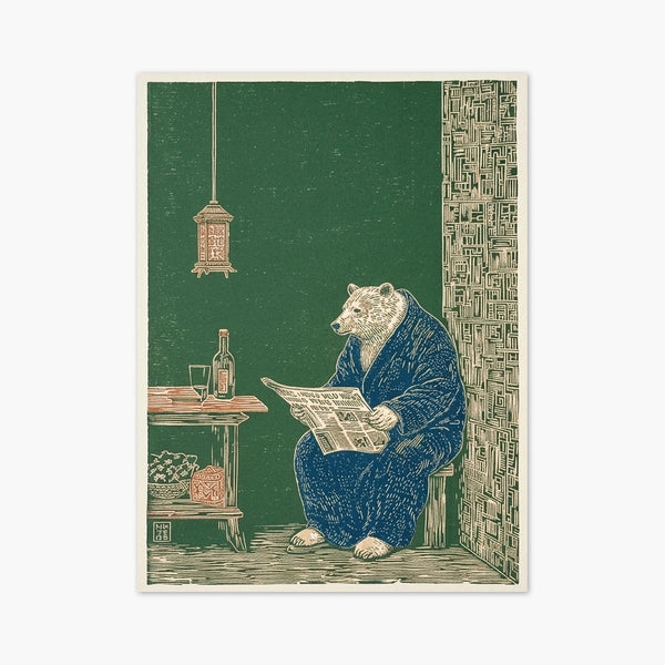 Folk Art Bear Print art print