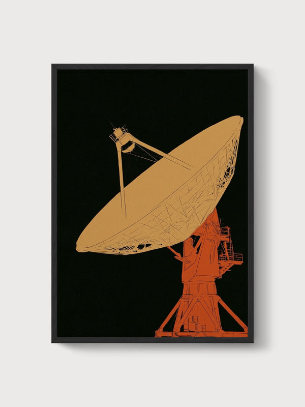 Bauhaus Wall Art poster in black frame