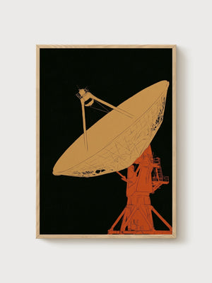 Bauhaus Wall Art poster in oak frame