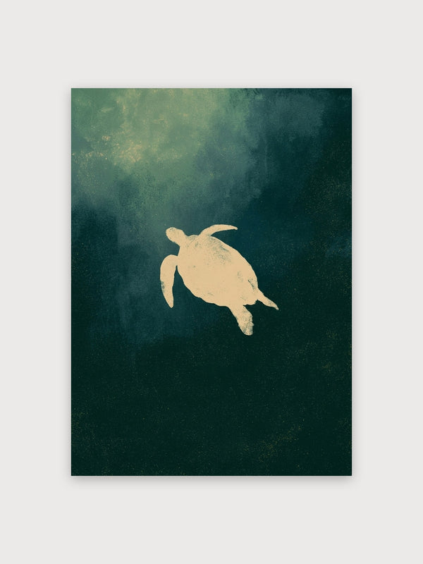 Sea Turtle Minimalist Ocean - Digital Download