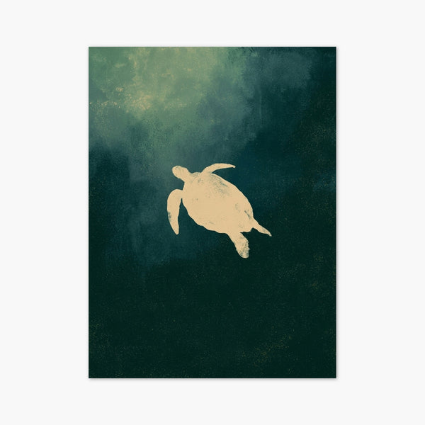Sea Turtle Ocean Wall Art art print