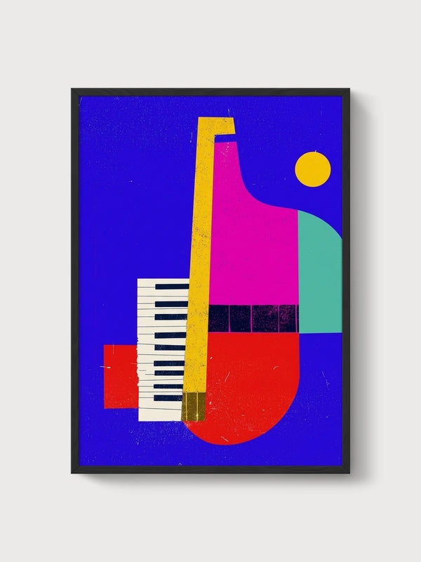 Bauhaus Poster poster in black frame