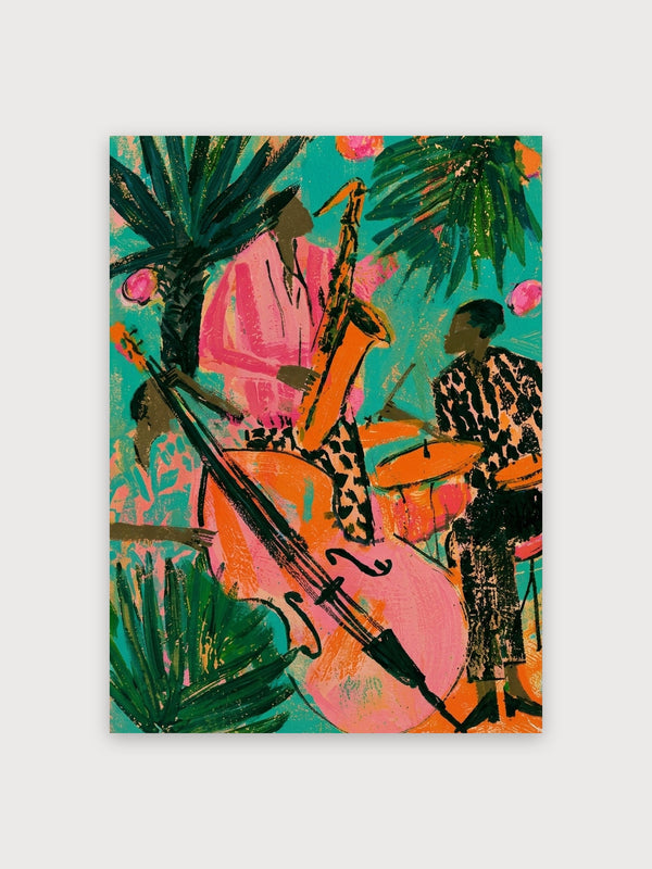 Tropical Jazz Musicians Pop Art - Digital Download