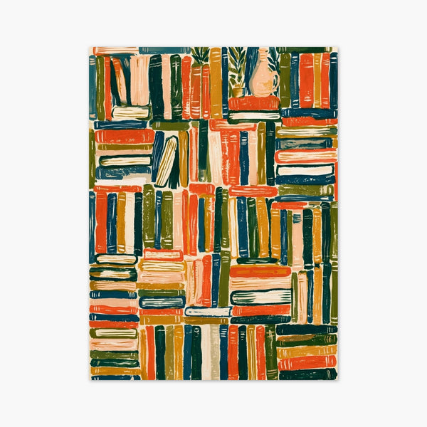 Bookshelf Decor Print art print