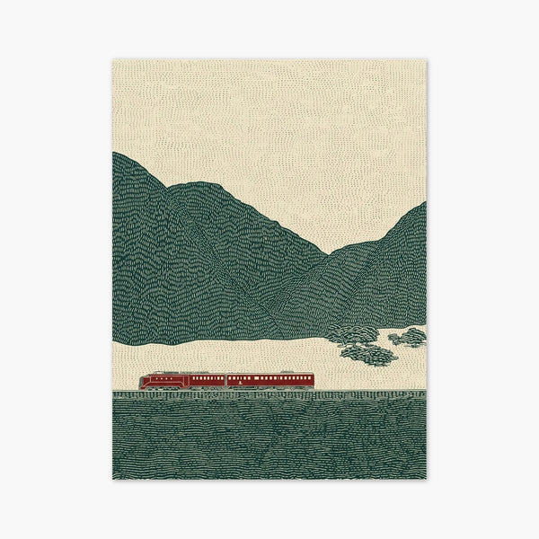 Vintage Train Poster art print
