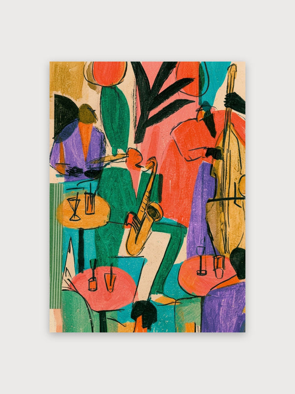 Mid Century Jazz Club Garden - Digital Download