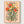 Skeleton Bouquet Flowers Print poster in oak frame