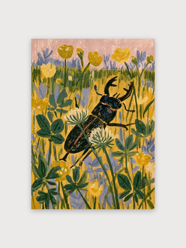 Beetle In Wildflower Garden - Digital Download