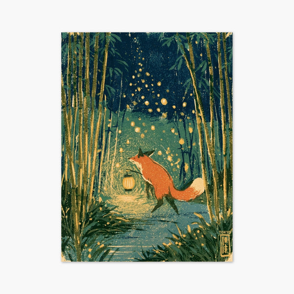 Fox Art Ukiyo E Wall Art art print
