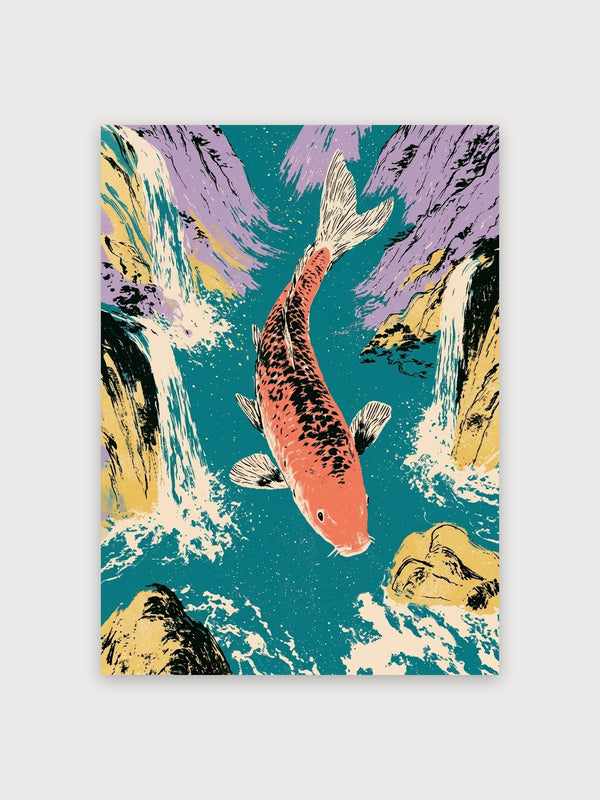 Koi Fish Mountain Stream - Digital Download
