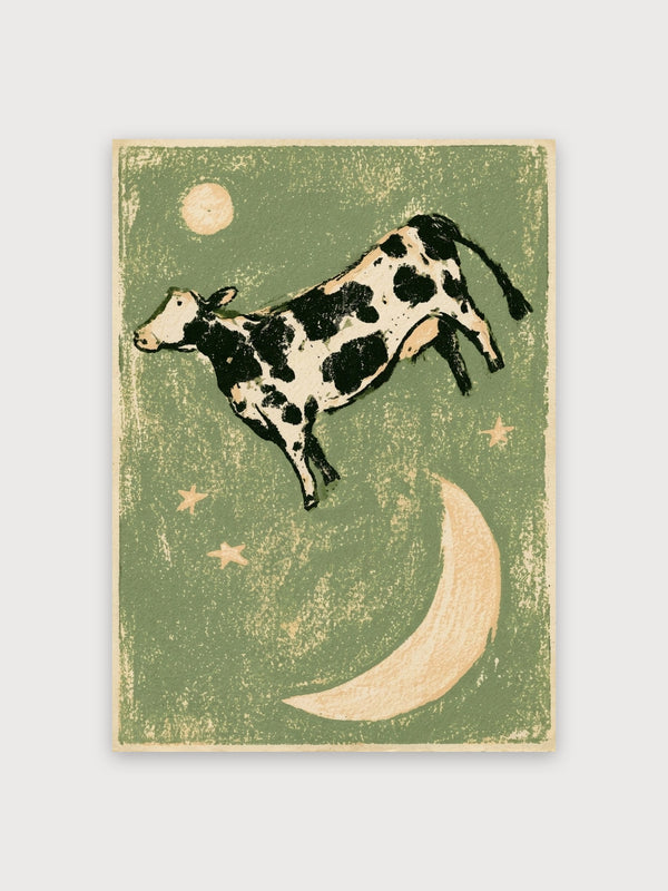Cow Jumps Over Moon Vintage - Digital Download