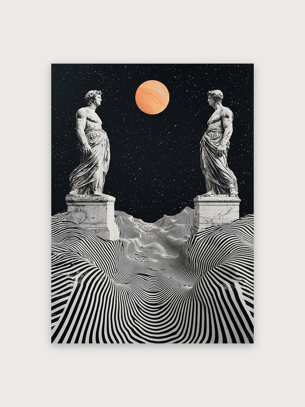 Classical Statues Mars Landscape - Digital Download