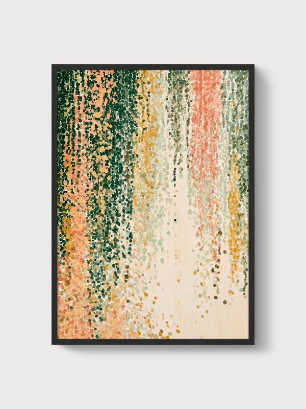 Wabi Sabi Wall Art poster in black frame