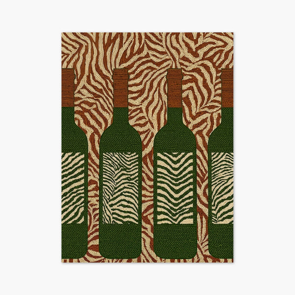 Bauhaus Wine Bottles Poster art print
