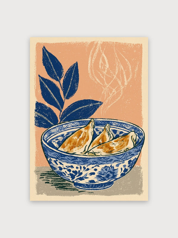 Japandi Bowl With Ginger Leaves - Digital Download