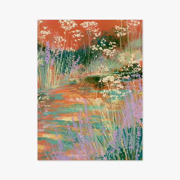 Wildflower Garden Path Print art print